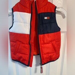 Tommy Hilfiger Red, White, and Navy Vest
